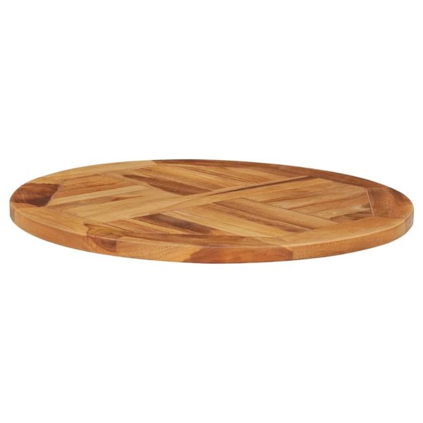 Rotating Table Disk Solid Teak Wood