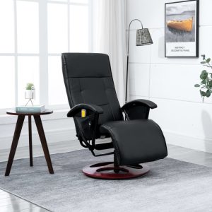 Massage Chair Faux Leather – Black