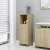 Bathroom Cabinet 30x30x95 cm Engineered Wood – Sonoma oak