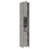 Bathroom Cabinet 30x30x183.5 cm Engineered Wood – Concrete Grey, With Handle