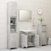 Bathroom Cabinet 60x33x61 cm Engineered Wood – Concrete Grey