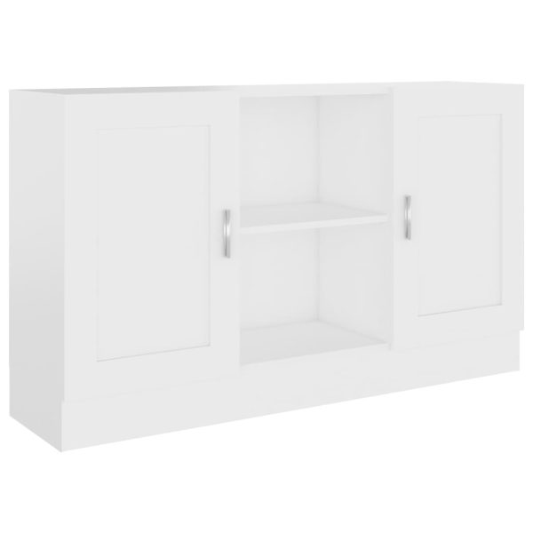 Sideboard 120×30.5×70 cm – White, Engineered wood