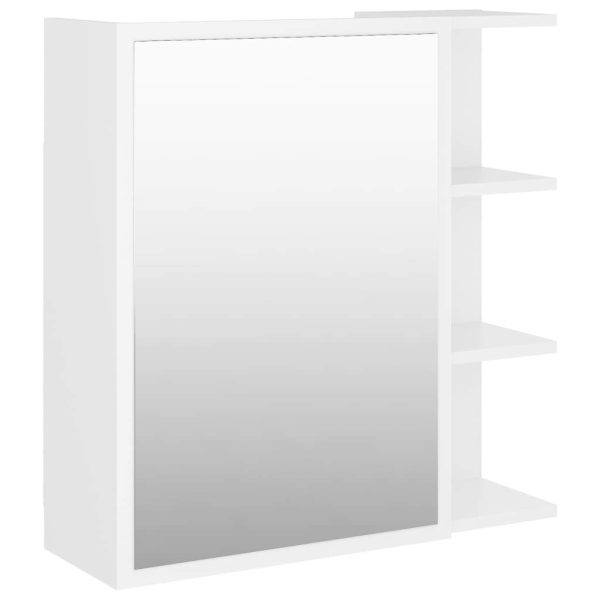 Bathroom Mirror Cabinet 62.5×20.5×64 cm Engineered Wood