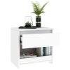 Brixton Bedside Cabinet 40x30x39 cm Engineered Wood – White, 1