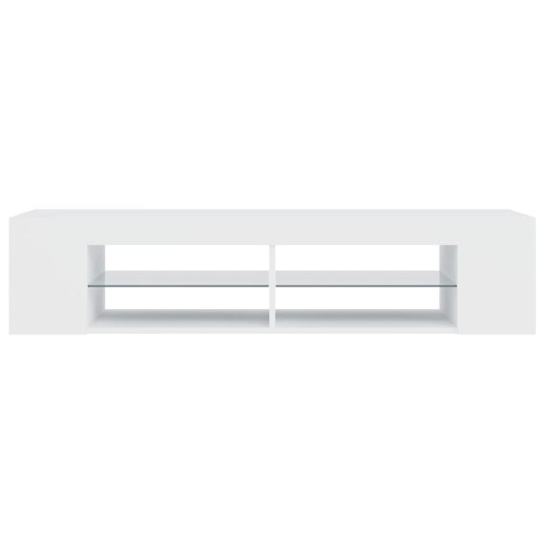 Dorchester TV Cabinet with LED Lights 135x39x30 cm – White