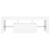 Crigglestone TV Cabinet with LED Lights 120x35x40 cm – White