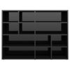 Side Cabinet 97x32x72 cm Engineered Wood – High Gloss Black