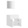 2 Piece Bathroom Furniture Set Engineered Wood – White