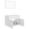 2 Piece Bathroom Furniture Set Engineered Wood – White