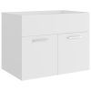 2 Piece Bathroom Furniture Set Engineered Wood – White