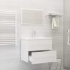 2 Piece Bathroom Furniture Set Engineered Wood – White