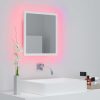 LED Bathroom Mirror 40×8.5×37 cm Acrylic – White