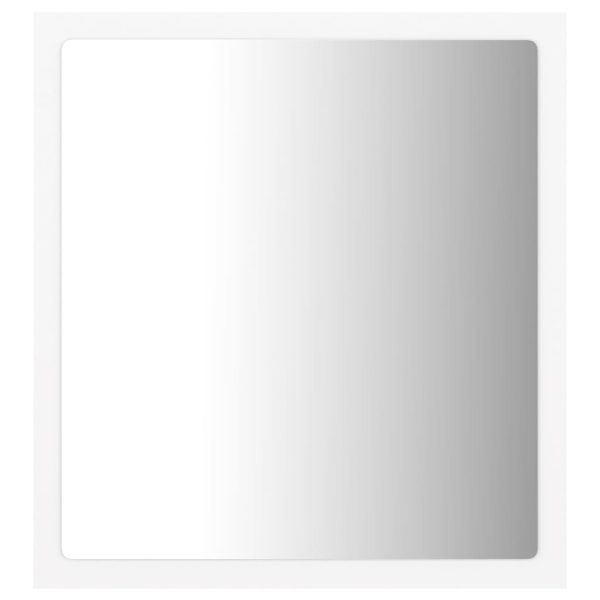 LED Bathroom Mirror 40×8.5×37 cm Acrylic – White