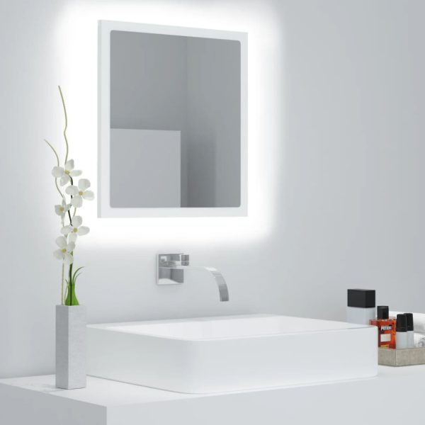 LED Bathroom Mirror 40×8.5×37 cm Acrylic