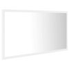 LED Bathroom Mirror 80×8.5×37 cm Acrylic – White