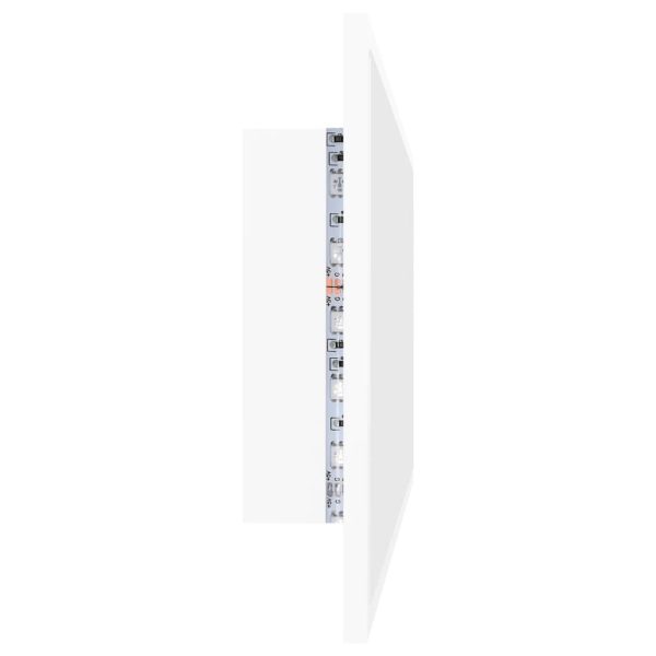 LED Bathroom Mirror 100×8.5×37 cm Engineered Wood – White
