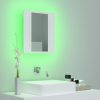 LED Bathroom Mirror Cabinet 40x12x45 cm – White