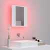 LED Bathroom Mirror Cabinet 40x12x45 cm – White