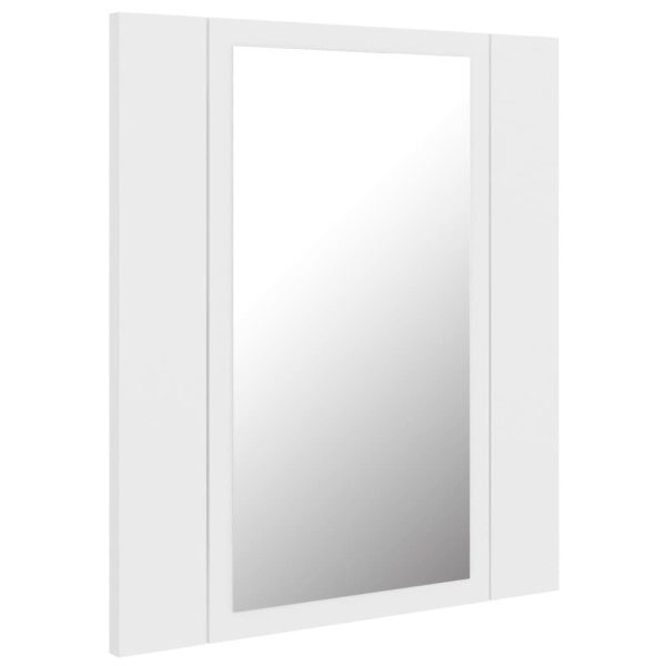 LED Bathroom Mirror Cabinet 40x12x45 cm – White