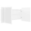 LED Bathroom Mirror Cabinet 90x12x45 cm – White