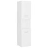 Bathroom Cabinet 30x30x130 cm Engineered Wood – White