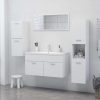 Bathroom Cabinet 30x30x130 cm Engineered Wood – White