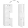 Bathroom Cabinet 30x30x130 cm Engineered Wood – White