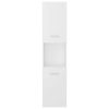 Bathroom Cabinet 30x30x130 cm Engineered Wood – White