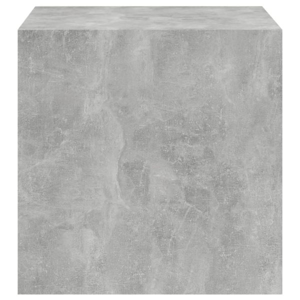Wall Cabinet 37x37x37 cm Engineered Wood – Concrete Grey, 2