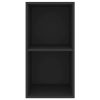 Burleson Wall-mounted TV Cabinet Engineered Wood – 37x37x72 cm, Black