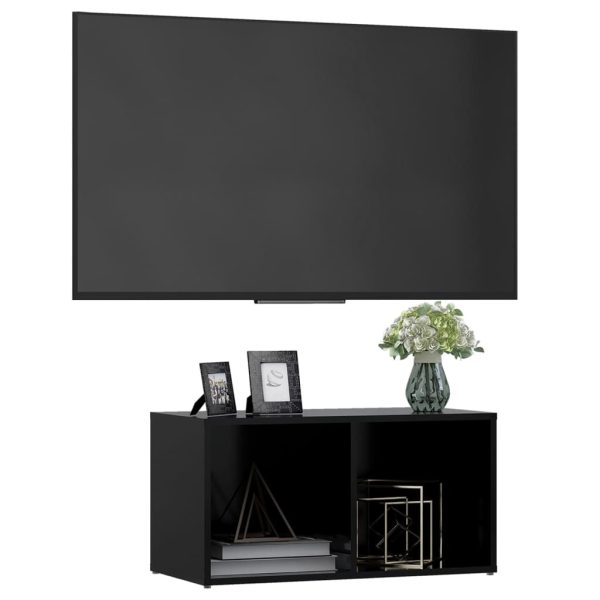 Broadstone TV Cabinet Engineered Wood – 72x35x36.5 cm, Black