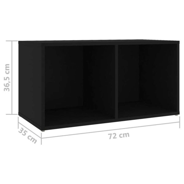 Broadstone TV Cabinet Engineered Wood – 72x35x36.5 cm, Black