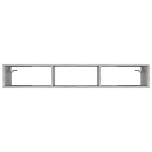 Wall Shelf 102x30x17 cm Engineered Wood – Concrete Grey