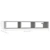 Wall Shelf 102x30x17 cm Engineered Wood – Concrete Grey