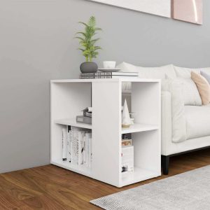 Haverford Side Cabinet 60x30x50 cm Engineered Wood – White