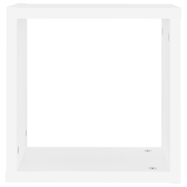 Wall Cube Shelves 6 pcs – 30x15x30 cm, White