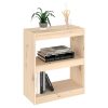 Tranent Book Cabinet/Room Divider Solid Wood Pine – 60x30x71.5 cm, Brown