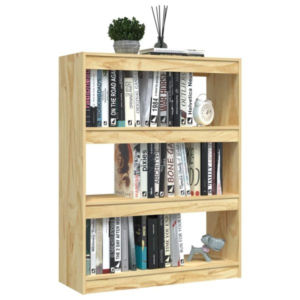 Book Cabinet Solid Pinewood – 100x30x103 cm, Brown