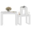 Nesting Tables 3 pcs Engineered Wood – White