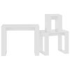 Nesting Tables 3 pcs Engineered Wood – White