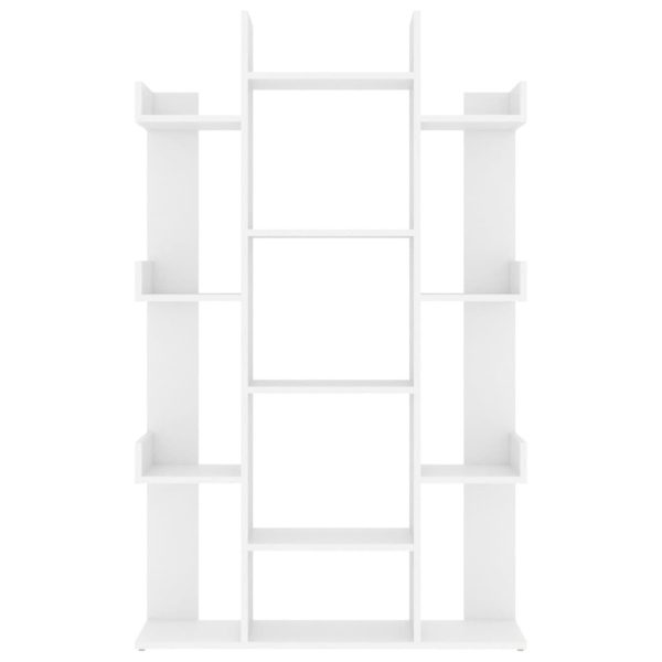 Book Cabinet 86×25.5×140 cm Engineered Wood – White