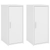 Shoe Cabinet 32x35x70 cm Engineered Wood – White, 2