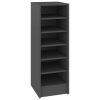 Shoe Cabinet 31.5x35x90 cm Engineered Wood – Grey