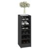 Shoe Cabinet 31.5x35x90 cm Engineered Wood – High Gloss Grey
