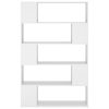Euston Book Cabinet Room Divider 100x24x155 cm Engineered Wood – White