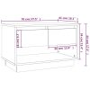 Ammanford TV Cabinet 70x41x44 cm Engineered Wood – White