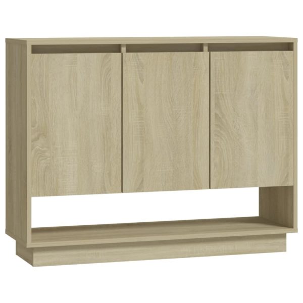 Sideboard 97x31x75 cm Engineered Wood – Sonoma oak
