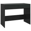 Desk 101x50x76.5 cm Engineered Wood – Black