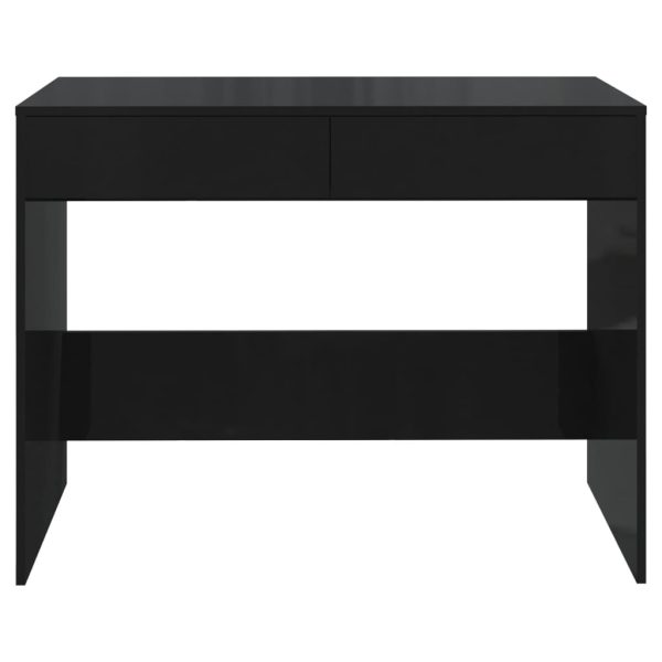 Desk 101x50x76.5 cm Engineered Wood – Black