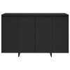 Sideboard 120x41x75 cm Engineered Wood – Black